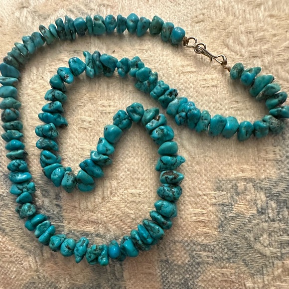 COPY - Vintage Navajo Turquoise Nugget Necklace 20” - 49 grams - Picture 8 of 14